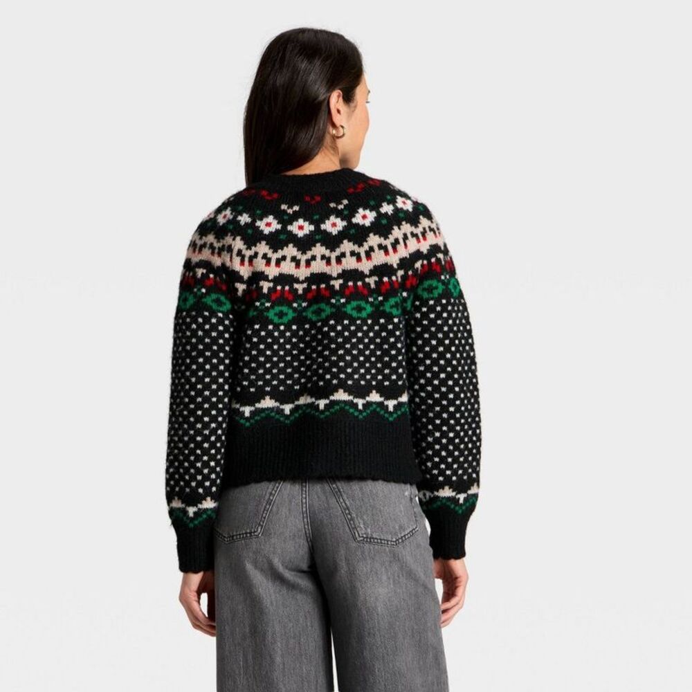 Universal Thread - Women's Merriment Cardigan Sweater - Universal Thr Black - Picture 2 of 3